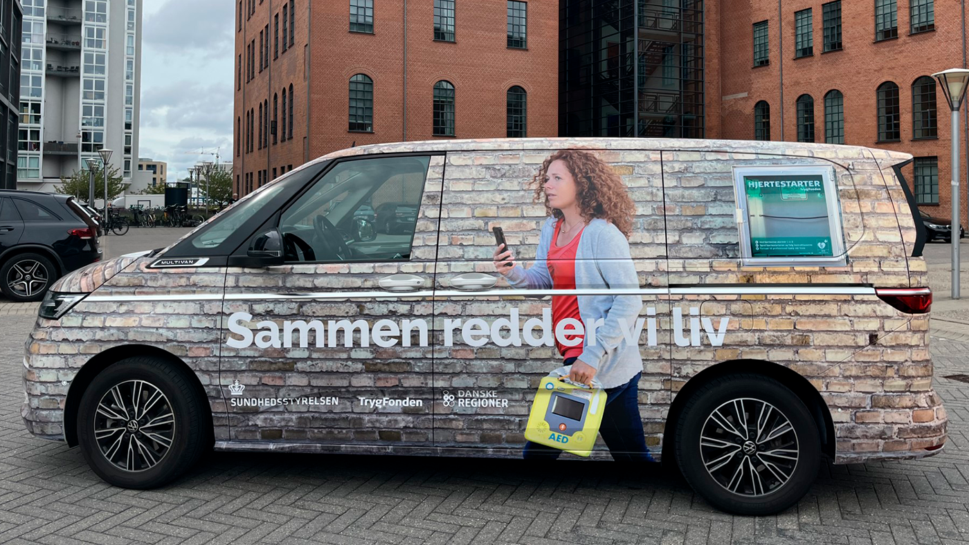 Sammen redder vi liv-bussen kører rundt i Danmark i september og oktober