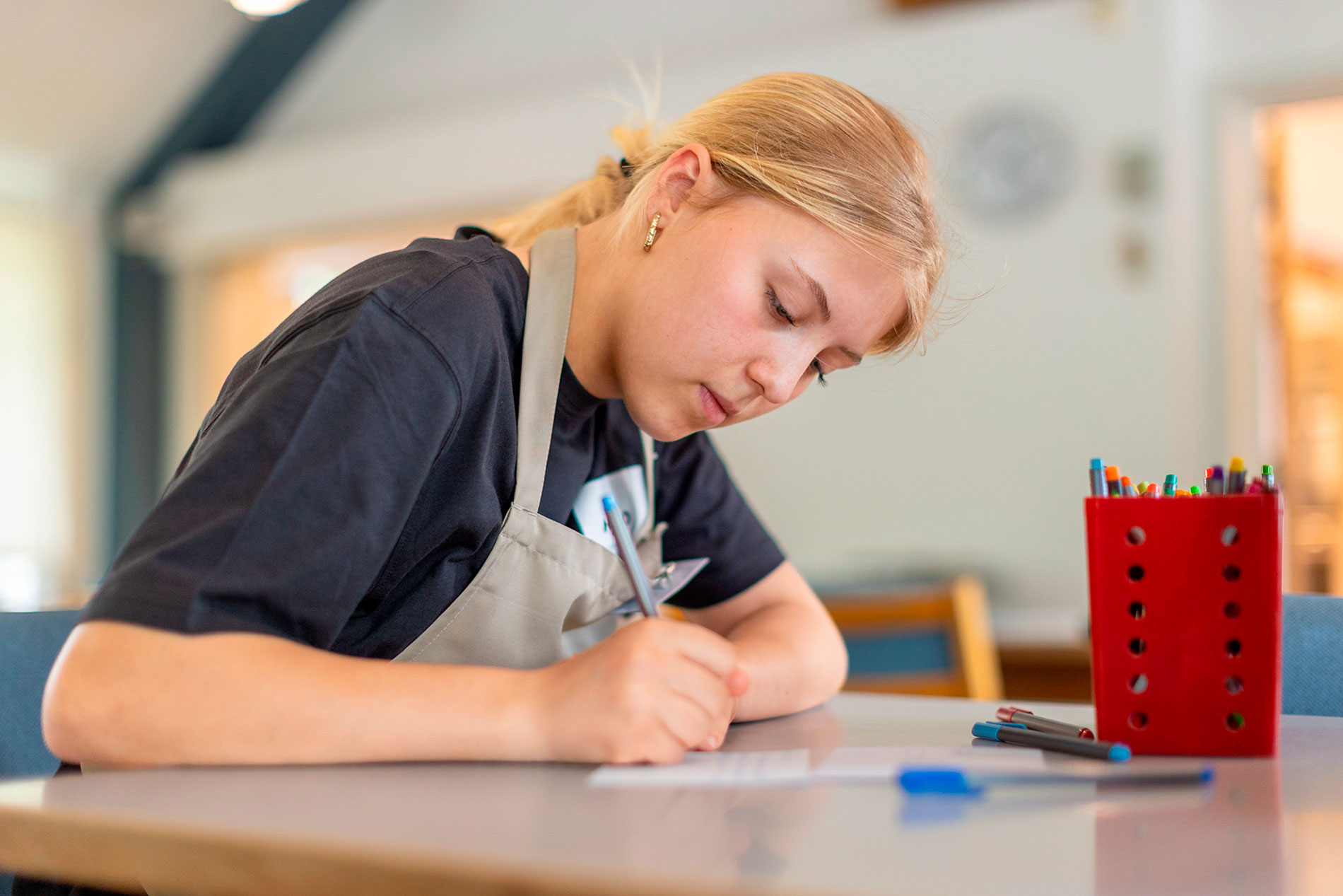 Det Kærlige Måltid  Frederikke skriver kort